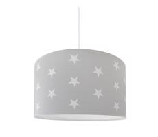 Żyrandol dziecięcy STARS GREY 1×E27/60W/230V